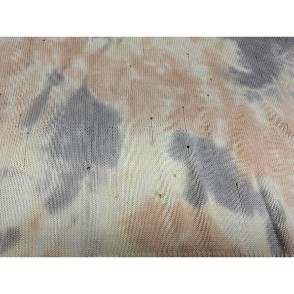 Gilded Intent Tie Dye Holes Ripped Sweater Women's Size Small Grunge Boho Chic - Picture 4 of 11